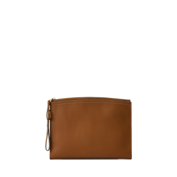 Pochette Welington zippée en vachette