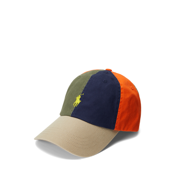 Casquette baseball color-block en sergé