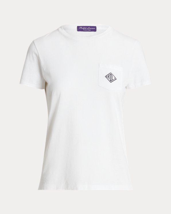 T-shirt bolso malha algodão c/ monograma