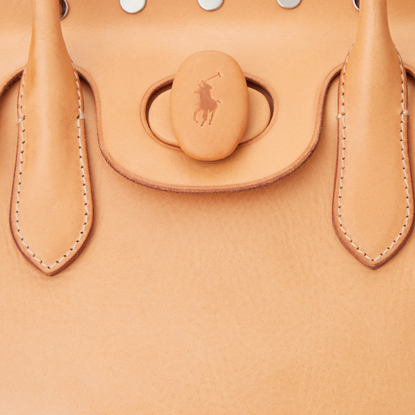 Bolso Polo Ralph Lauren Bellport Satchel Mujer Marrón Cuero
