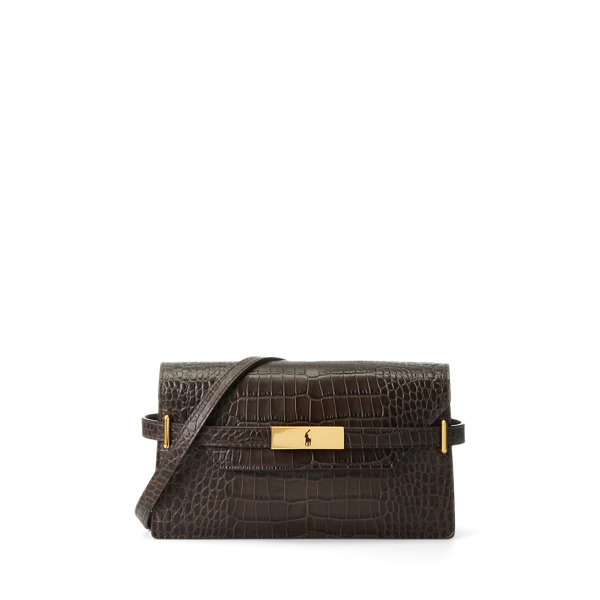 Clutch com padrão de crocodilo Polo ID