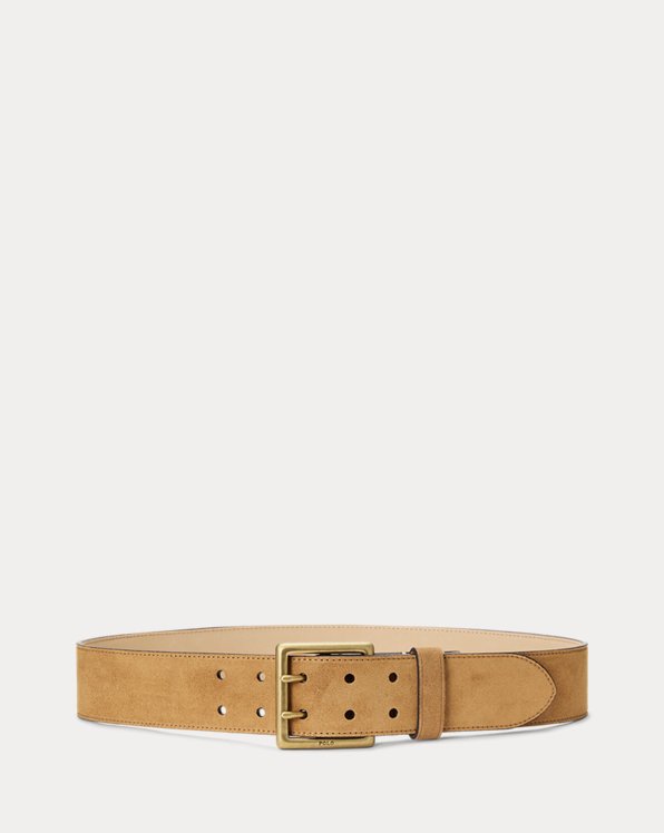 Two-Prong Suede Belt