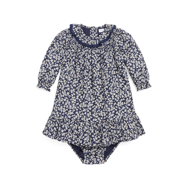 Floral Cotton Dobby Dress &amp; Bloomer
