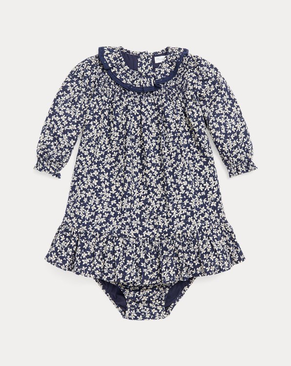 Floral Cotton Dobby Dress &amp; Bloomer