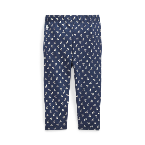 Leggings florais em malha elástica