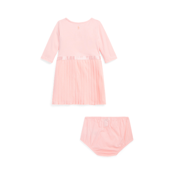 Pleated Stretch Jersey Dress & Bloomer