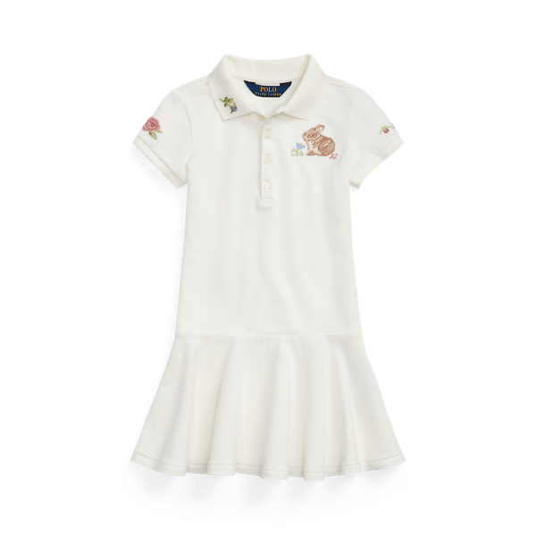 Bunny Stretch Mesh Polo Dress