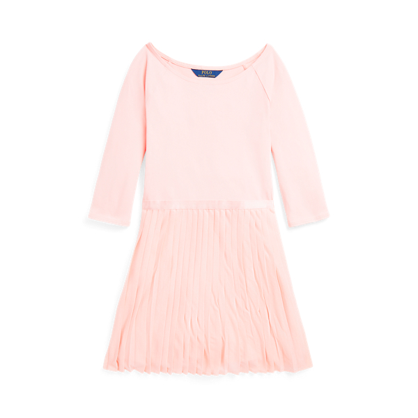 Robe plissée en jersey ponte stretch