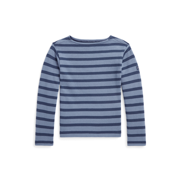 Striped Cotton Jersey Top