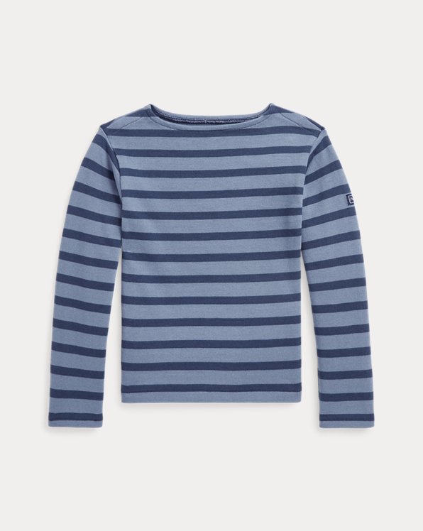 Striped Cotton Jersey Top