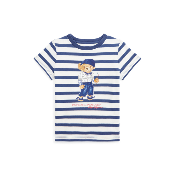 Polo Bear Striped Cotton Tee
