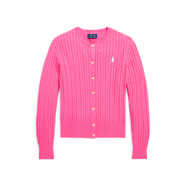 Cardigan à mini-torsades en coton