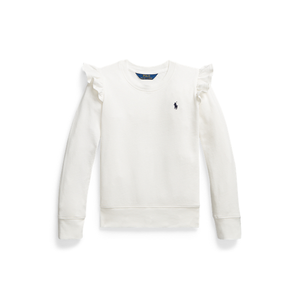 Sweat volanté en coton éponge spa