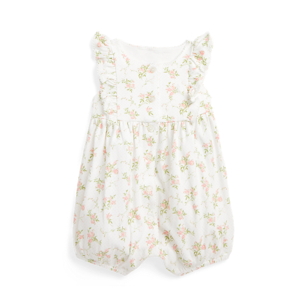 Floral Cotton Interlock Bubble Shortall