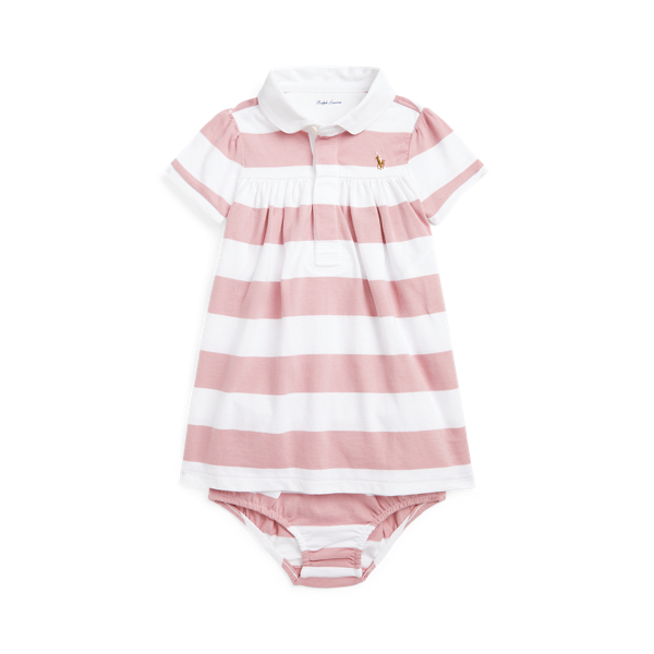 Robe rugby en jersey rayé et bloomer