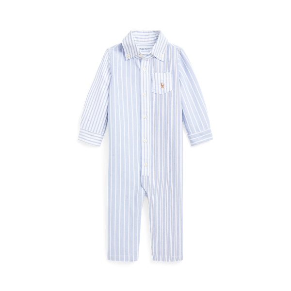 Striped Cotton Oxford Fun Coverall