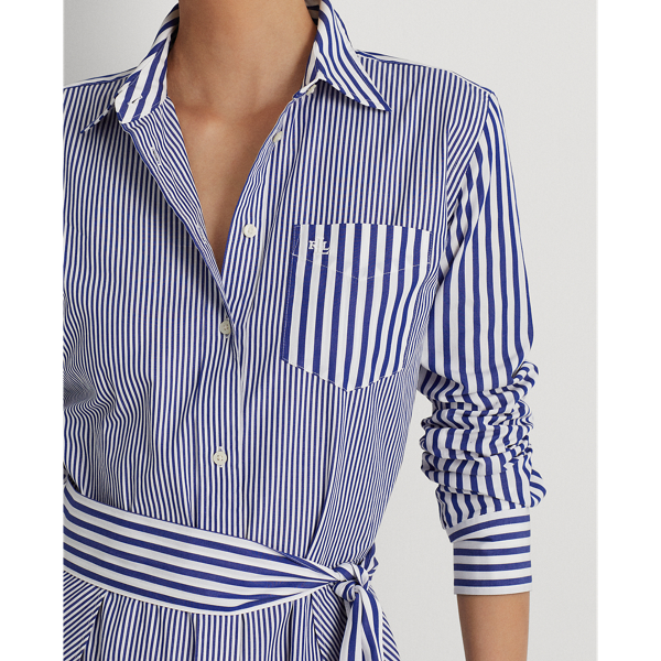 Striped Cotton Broadcloth Shirtdress for Women | Ralph Lauren® CH