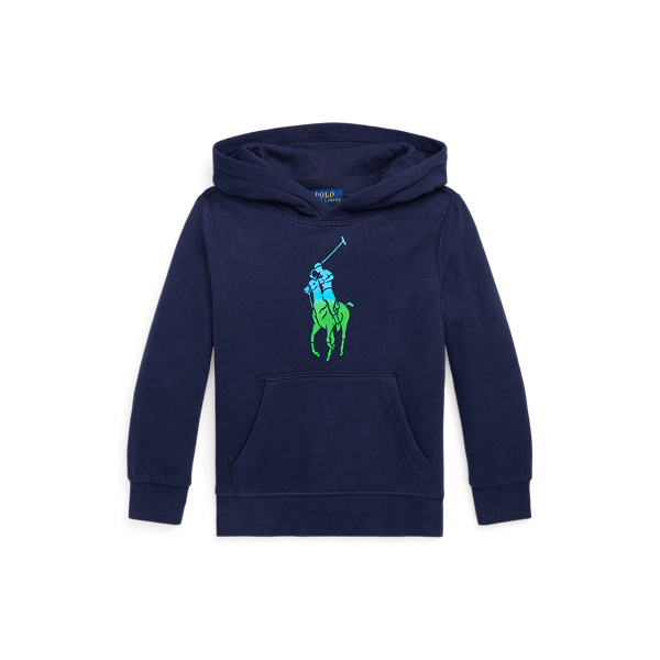 Camisola com capuz tecido polar Big Pony