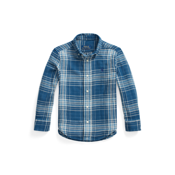 Plaid Double-Faced Cotton Shirt