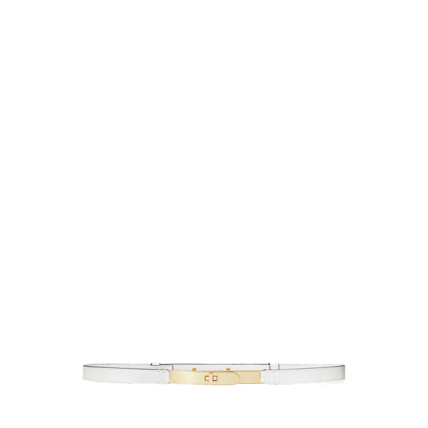 Ceinture fine à tourniquet en cuir pour Women | Ralph Lauren® FR