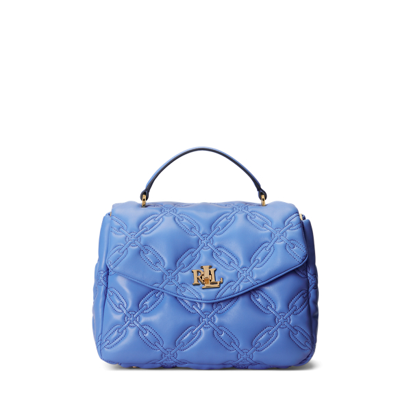 Quilted Leather Farrah Satchel |