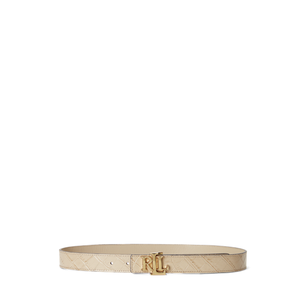 Reversible Leather Logo Belt
