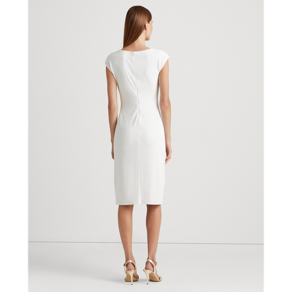 Robe De Cocktail Noir Rene Lezard Taille 42 - En Jersey, Sans Manches, Longue, Excellent état