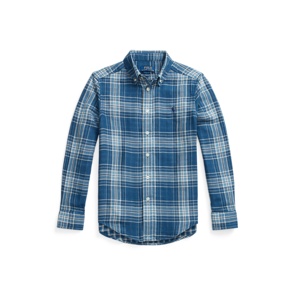 Chemise écossaise en coton double face