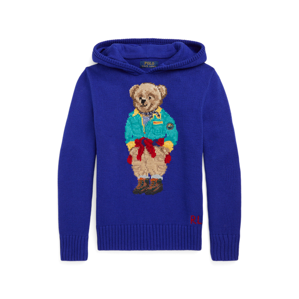 Camisola de malha com capuz Polo Bear