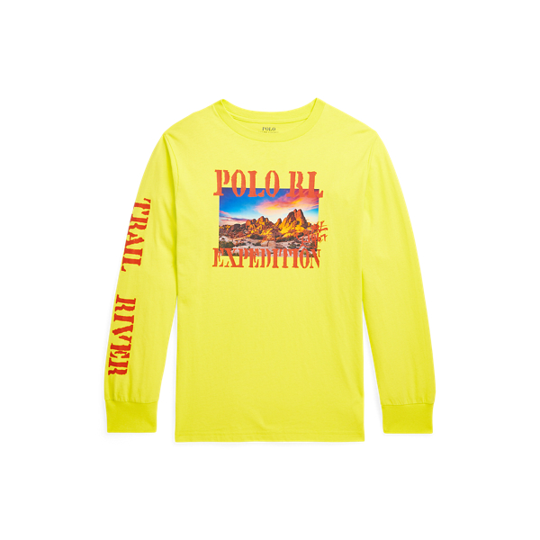 T-shirt de manga comprida de algodão