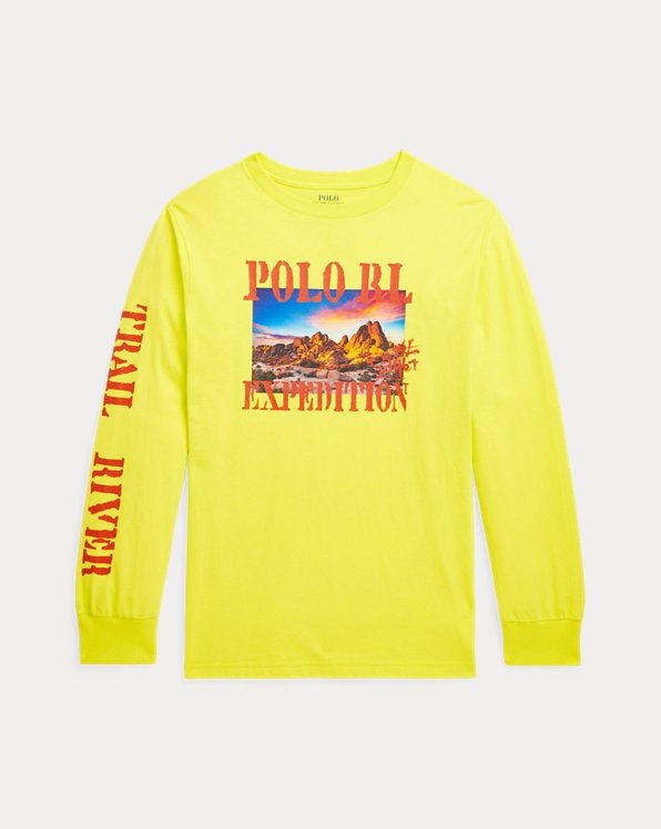 Cotton Long-Sleeve Graphic Tee