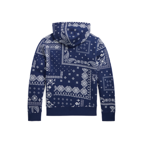 Bandanna-Print Fleece Hoodie