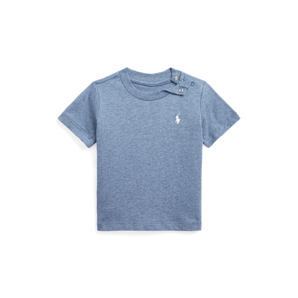T-shirt de gola redonda em malha