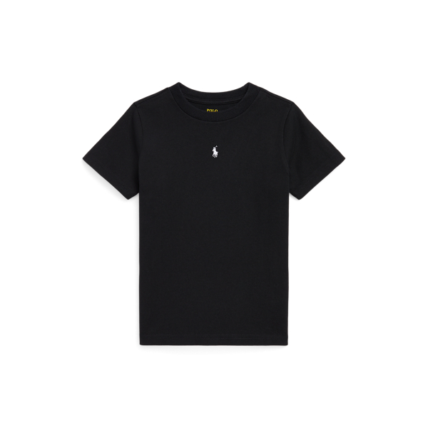 T-shirt de gola redonda em malha