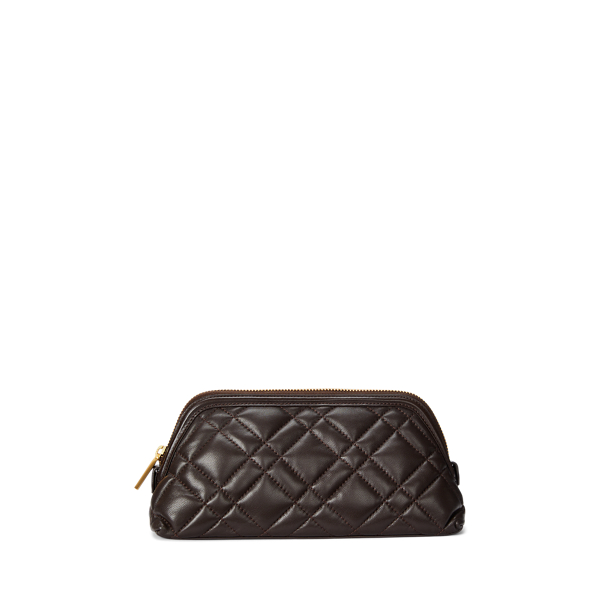 Polo ID Quilted Leather Cosmetic Case