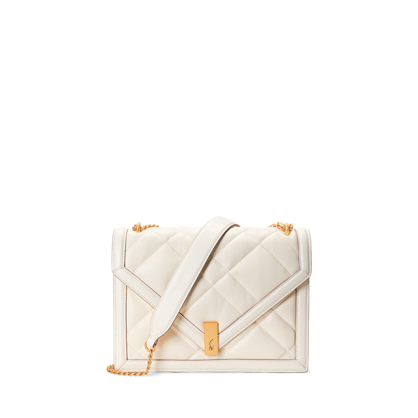 Mala Envelope Polo ID em pele acolchoada