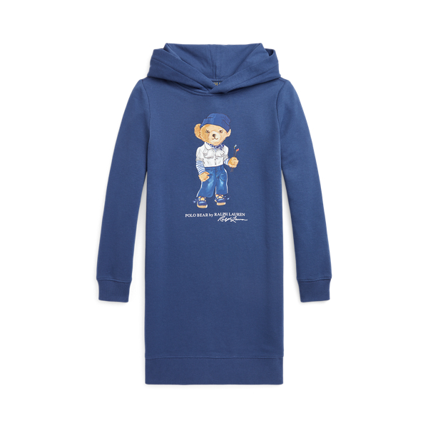 Polo Bear Fleece Hoodie Dress