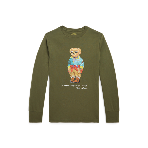 T-shirt manga comprida algodão Polo Bear