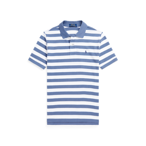 Camisa Polo malha de algodão às riscas