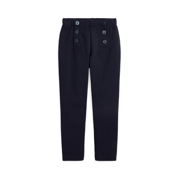 Buttoned Stretch Ponte Legging