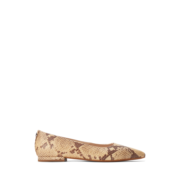 Londyn Faux-Snakeskin Ballet Flat