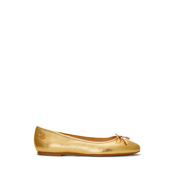 Jayna Metallic Nappa Leather Flat