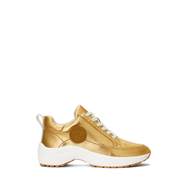 Reaghan Metallic Leather Trainer
