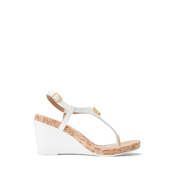 Jeannie Faux-Leather Sandal