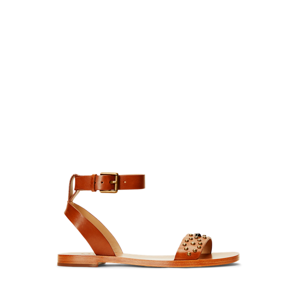 Sandales Tristyn en cuir tanné clouté