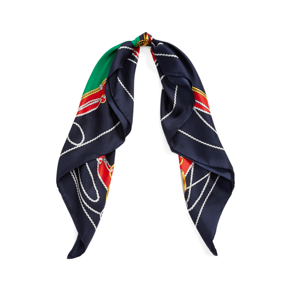 Amelia Print Silk Twill Square Scarf