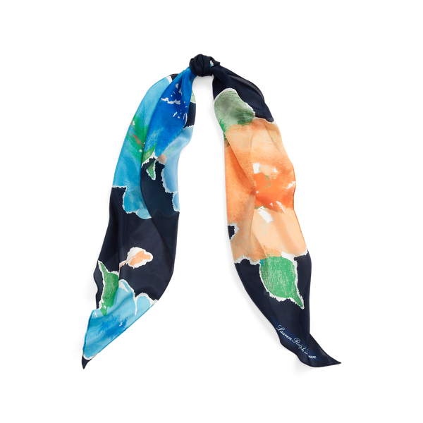 Mia Print Crepe de Chine Scarf