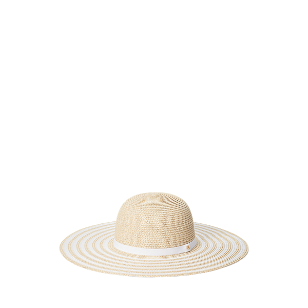 Chapeau de soleil rayé rangeable