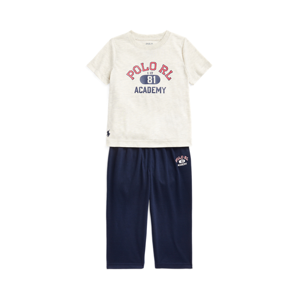 T-shirt e calças pijama malha logótipo