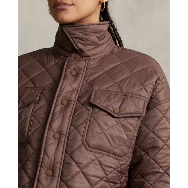 Water-Repellent Cropped Quilted Jacket for Women | Ralph Lauren® BE
